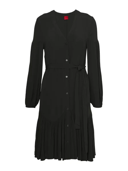 HUGO Dolga srajca črna