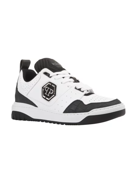 Sneakersy Philipp Plein skórzane białe
