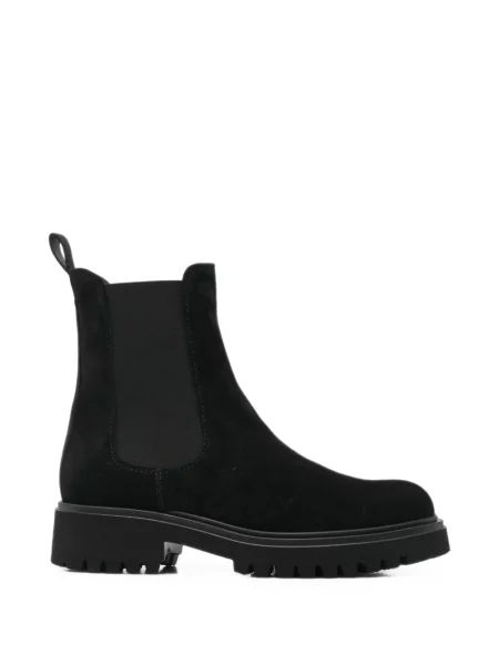 Botine chelsea Cenere Gb din piele de căprioară negru