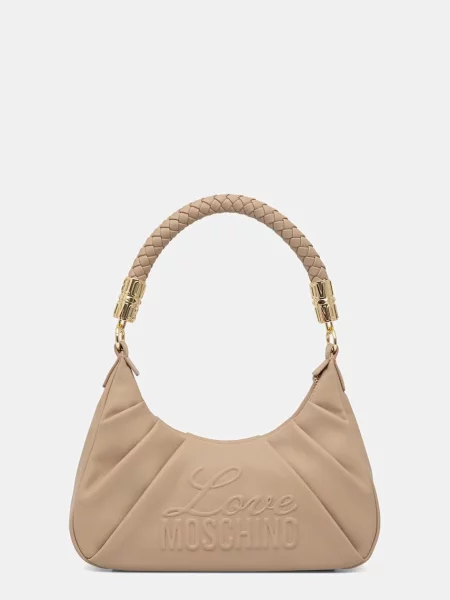 Love Moschino geantă pentru femei cu imitație de piele bej