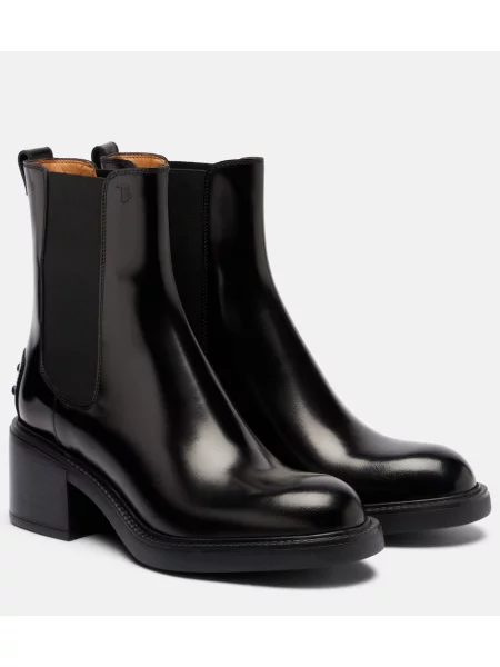 Botine chelsea Tod's din piele negru