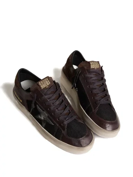 Sneakerși Golden Goose Stardan din piele de căprioară auriu