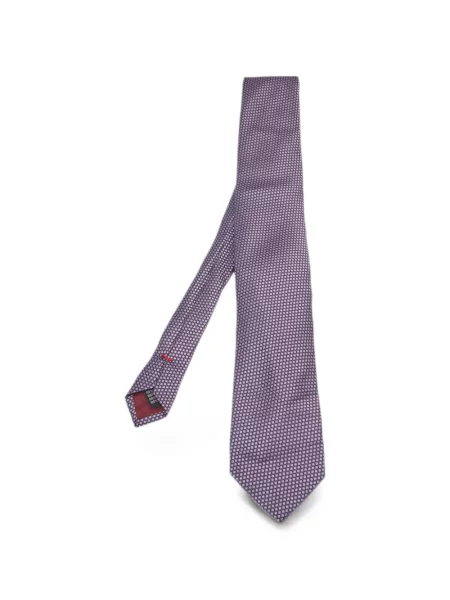 Cravată Gianfranco Ferre cu imprimeu geometric cu legături violet