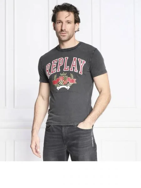 Replay Tricou MURBLE gri