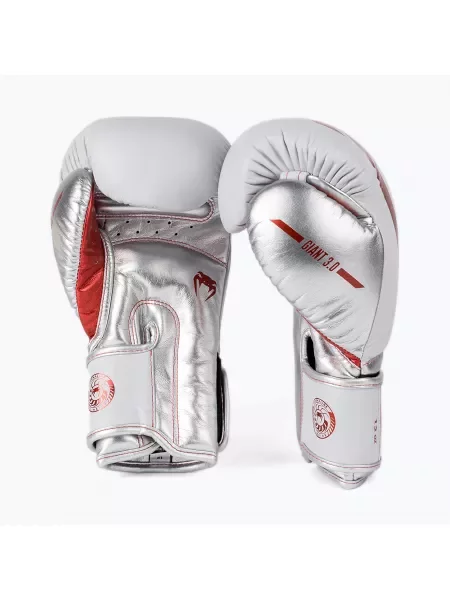 Rękawice bokserskie Venum Giant red/silver czerwone