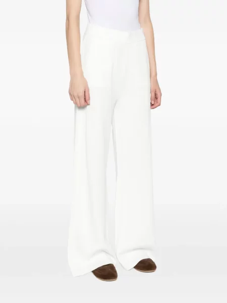 Pantaloni Max Mara din crep alb
