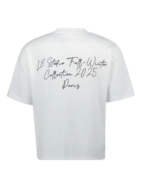 Tricou L8 Studio alb