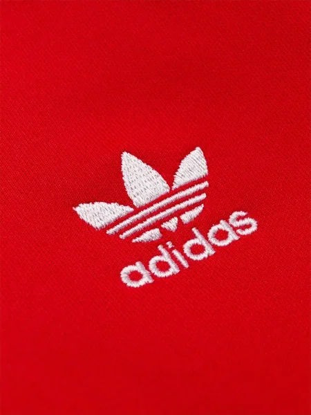 Cămașă Adidas cu dungi din piele alergare roșu