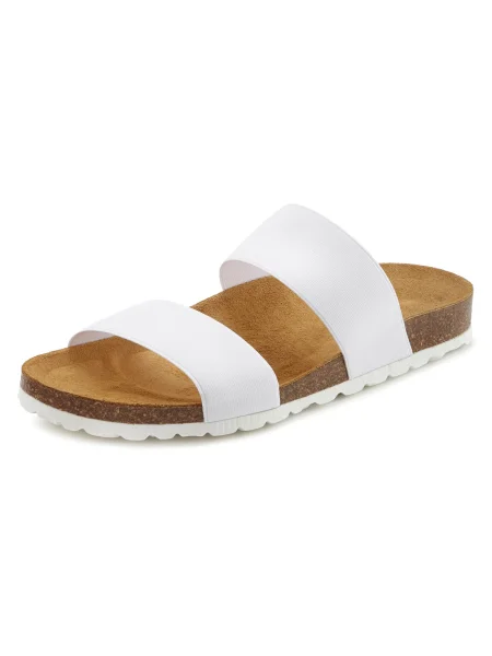 VIVANCE Nizki natikači bela