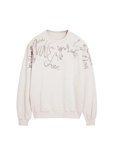 Desigual hanorac de SEAN barbati cu imprimeu bej