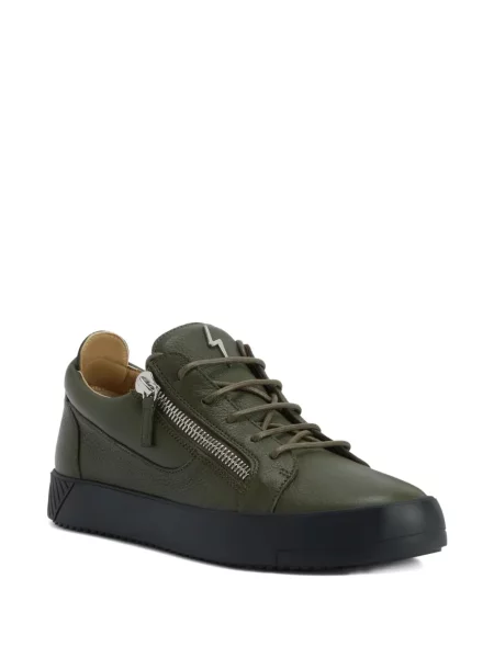 Δερμάτινα sneakers Giuseppe Zanotti Frankie πράσινο