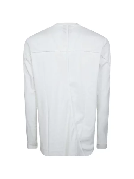 Lung tricou Thom Krom tricotate alb