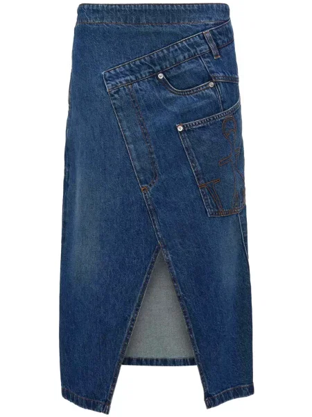 Fustă din denim Jw Anderson albastru