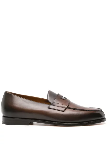 Pantofi loafer Doucal's din piele maro