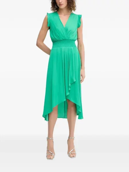 Rochie Morgan cu volane verde