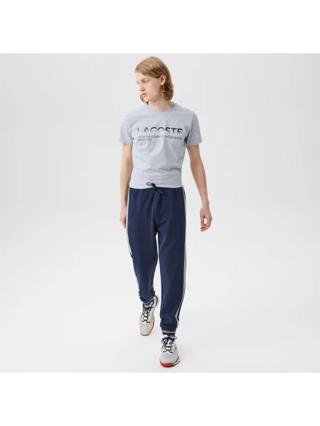 Lacoste Spodnie Dresowe O Regularnym Kroju W Bloki Kolorów granatowe