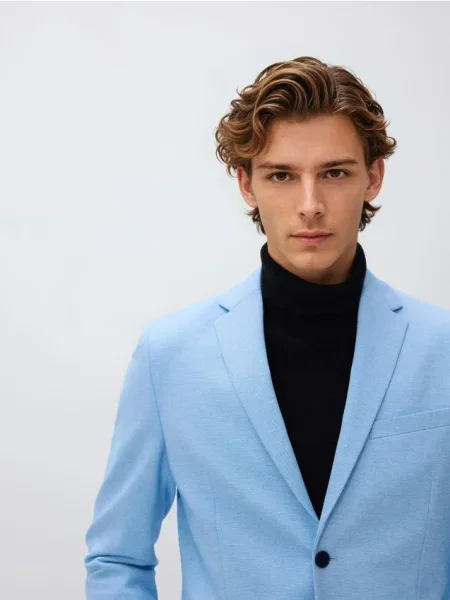 Reserved Блейзер приталеного крою синій