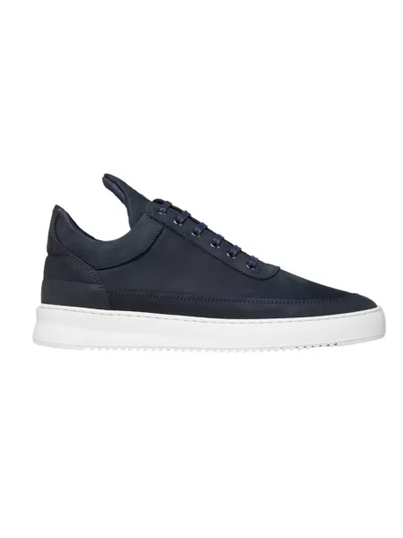 Sneakersy Filling Pieces z nubuku niebieskie