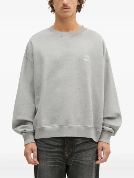 Hanorac crewneck 1017 Alyx 9sm cu broderie gri