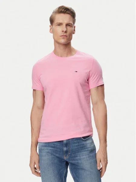 Tričko Tommy Jeans růžové