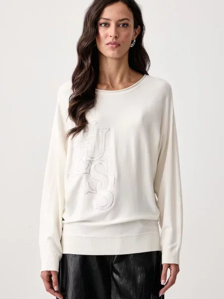 Guess pulover pentru femei cu vâscoză ESMERALDA bej