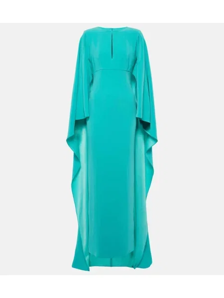 Rochie Roland Mouret din satin albastru