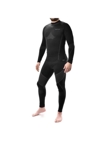 METEOR bielizna termowaktywna komplet spodnie i bluza XL / XXL czarne