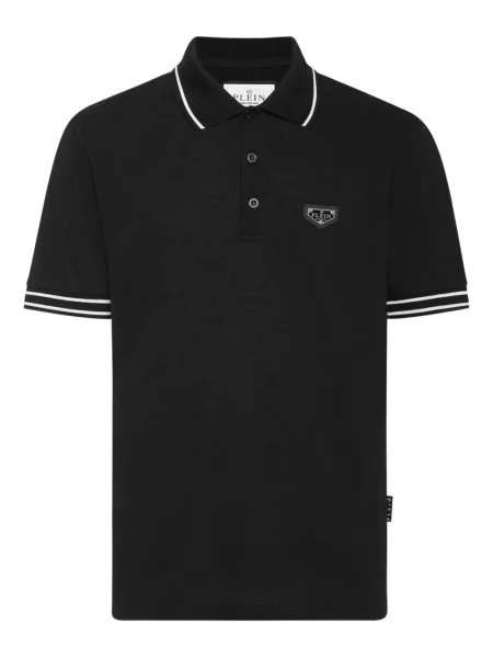 Tricou polo Philipp Plein cu autograf negru