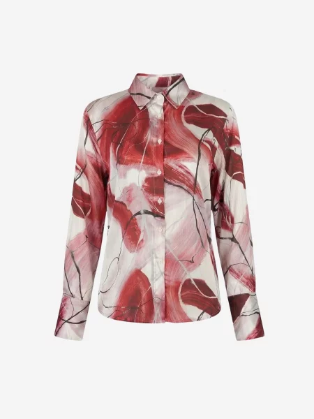 My fashion Póló burgundi vörös fehér