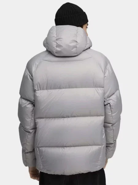 Пуховик PUMA HOODED DOWN PUFFER сірий