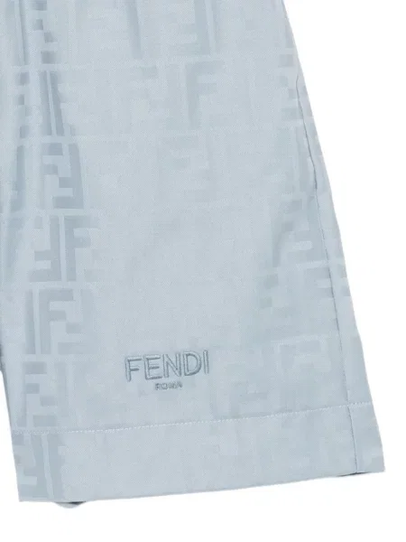 Bermudy dziecięce Fendi niebieskie