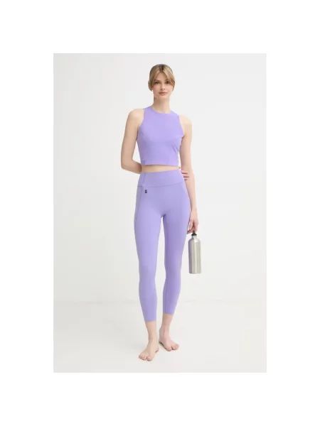 Legginsy On do biegania fioletowe