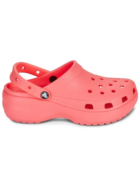 Klasické tenisky Crocs na platforme ružová
