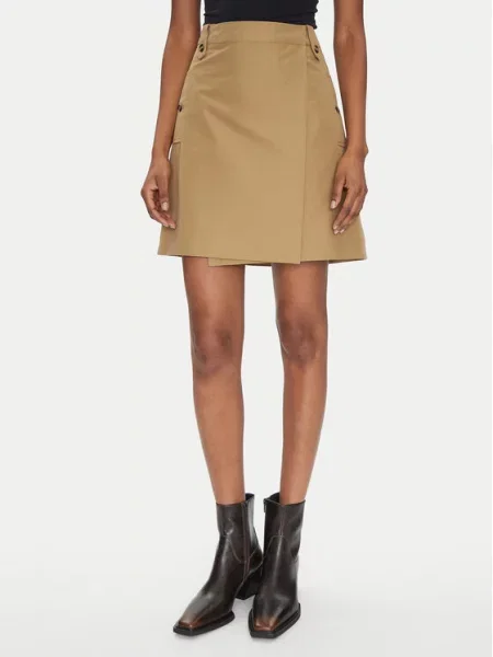 Trapecijos formos sijonas Sierron smėlio