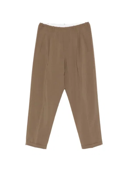 Pantaloni Magliano plisate maro