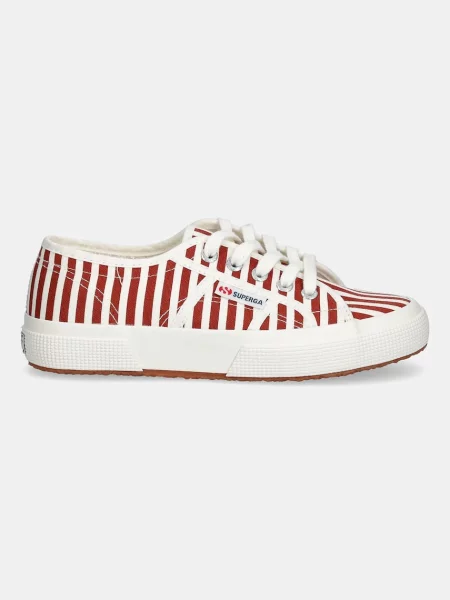 Tenisky Superga STRIPES PRINT červená
