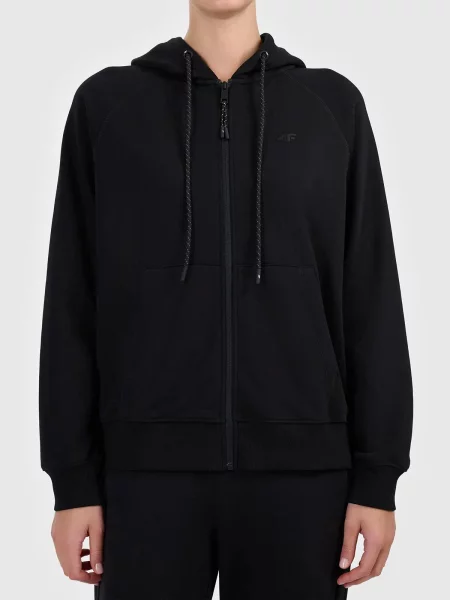 Bluza z kapturem rozpinana 4F czarna