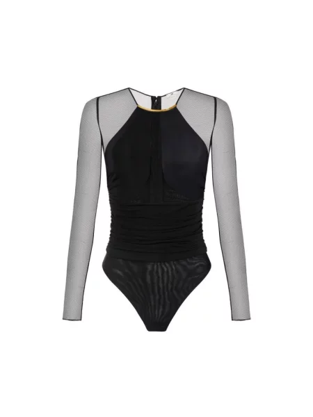 Koszulka Elisabetta Franchi z dżerseju czarna