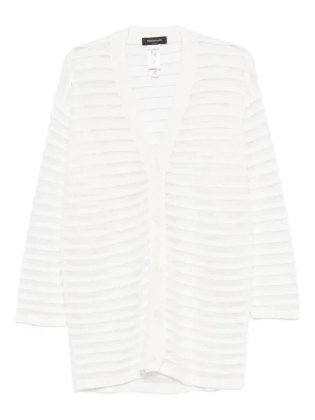 Cardigan Fabiana Filippi cu decolteu în V alb