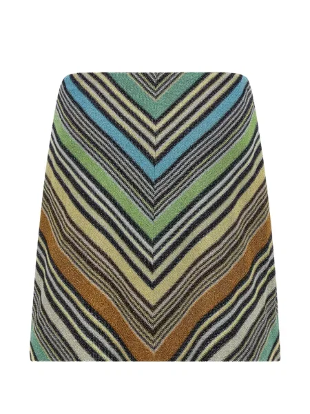 Fusta mini Missoni cu imprimeu geometric în linie A