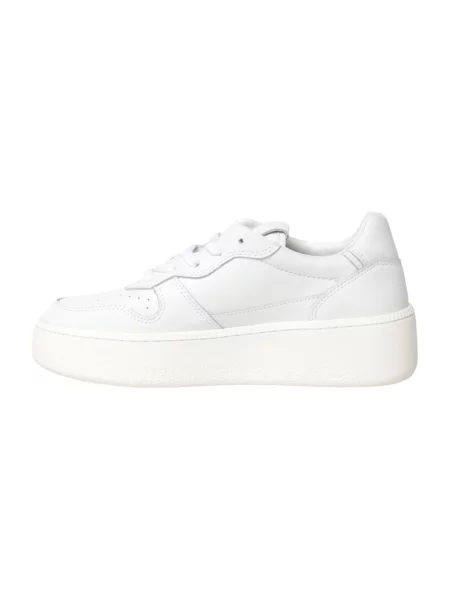 Sneakersy D.a.t.e. skórzane na platformie białe