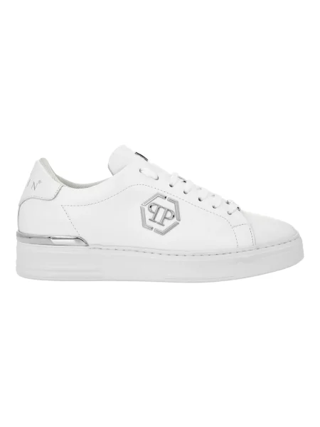 Sneakersy Philipp Plein skórzane białe