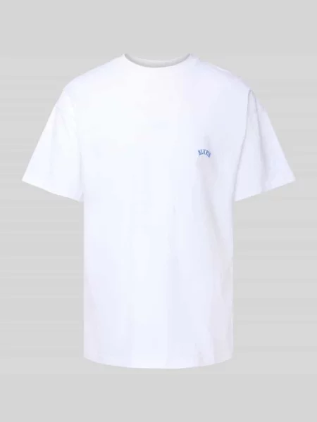 T-shirt z wyhaftowanym logo model ‘ART LOGO’ Blkvis biała