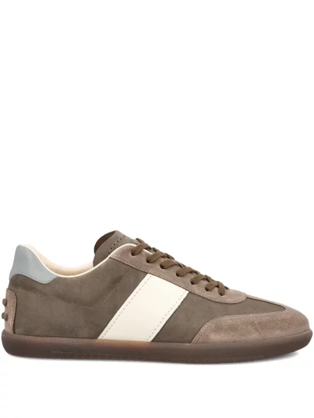 Sneakerși Tod's cu dungi maro