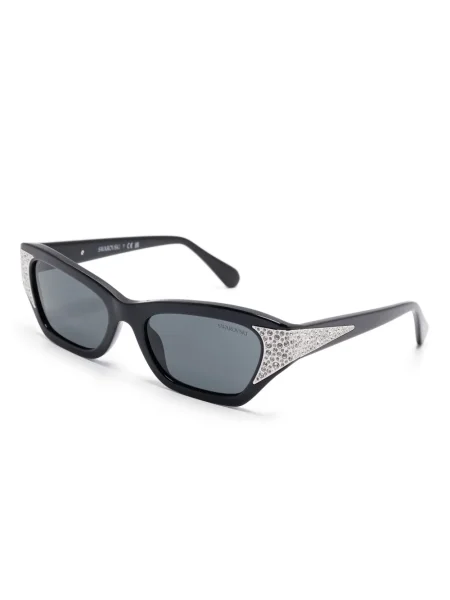 Ochelari de soare Swarovski de cristal negru
