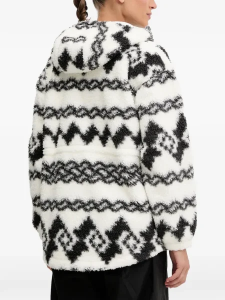 Geacă Columbia cu imprimeu geometric alb