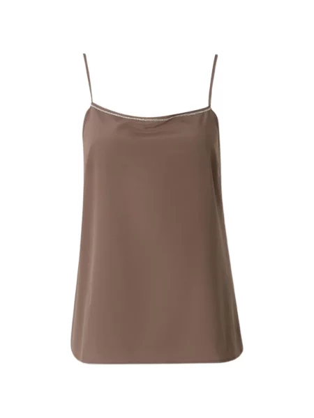 Top Peserico cu mărgele maro