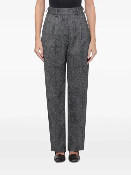 Pantaloni Blazé Milano cu model herringbone gri