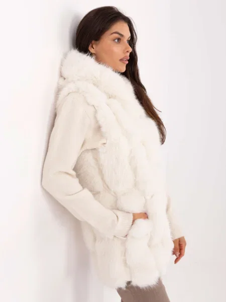 Vestă Wool Fashion Italia alb