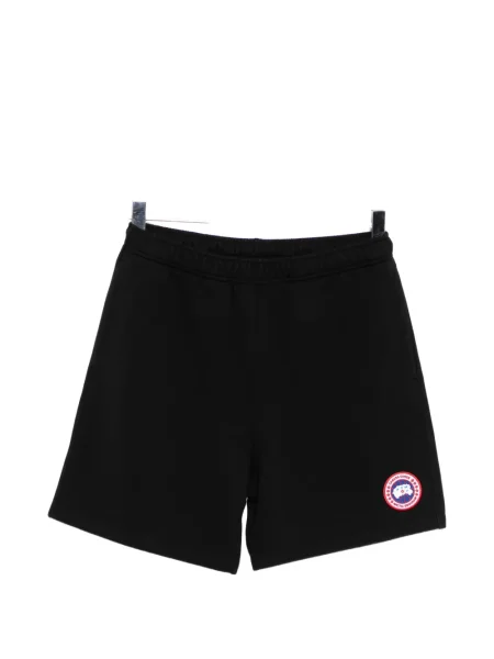 Pantaloni scurți Canada Goose cu petice negru